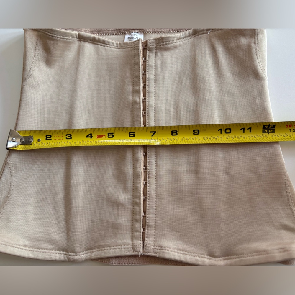 Miraclesuit Inches Off Shapewear Waist Trainer Cincher Corset Warm Beige L - Picture 8 of 10